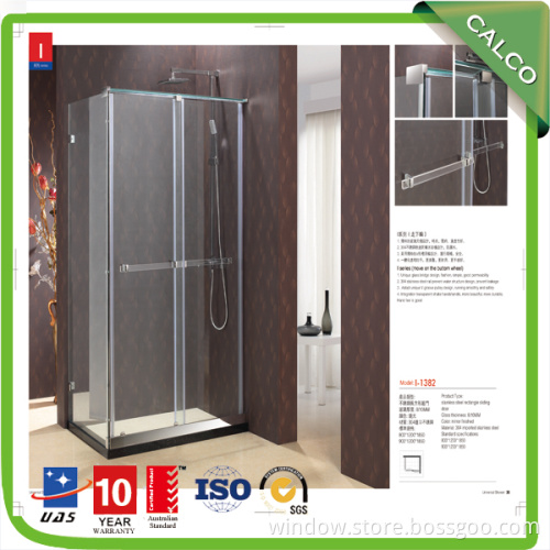 Aluminum alloy frame or Stainless Steel 304 Shower Door